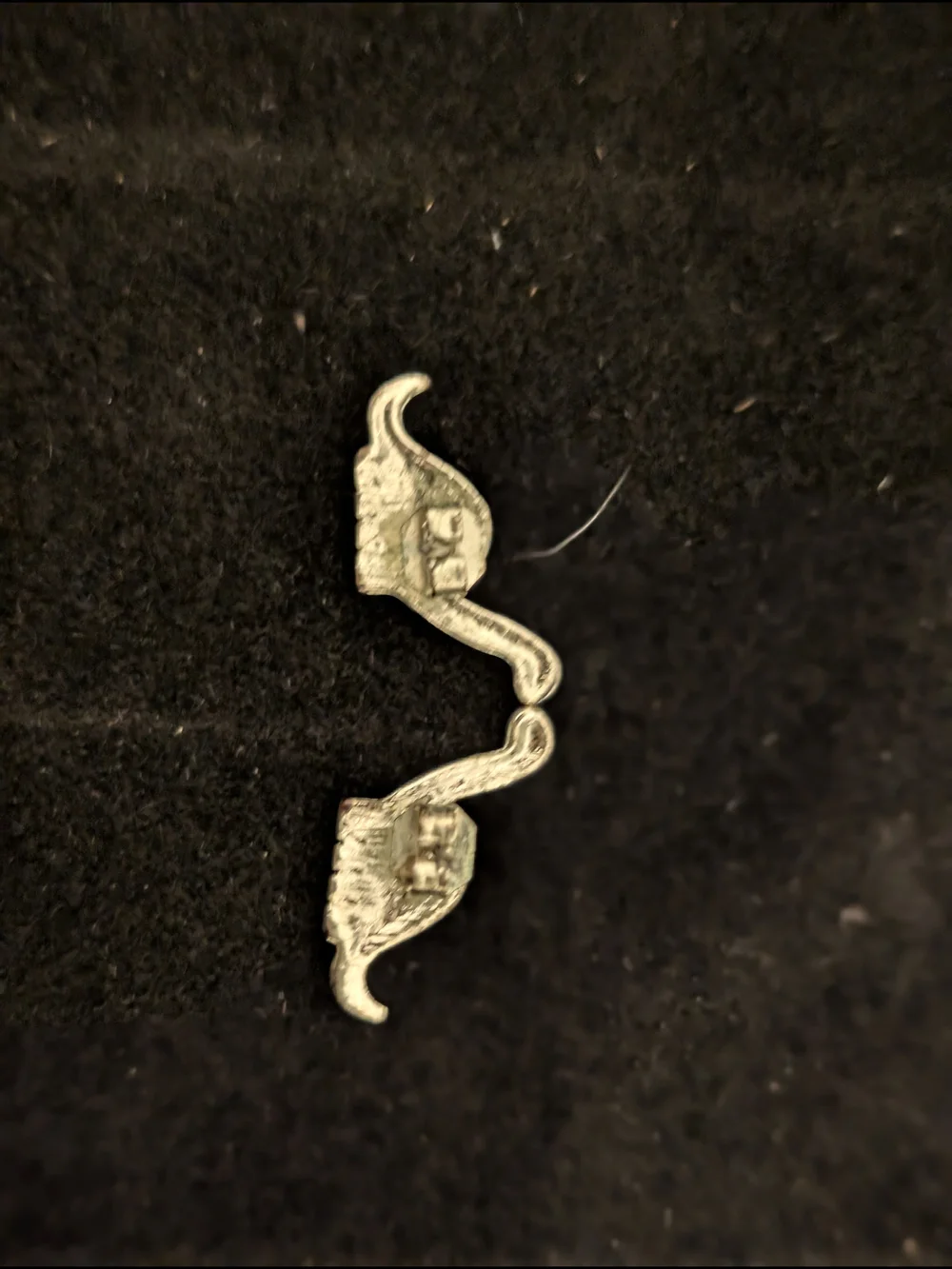 Vintage Claire's Purple Dinosaur Stud Earrings